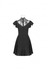 Платье Gothic Lace Stitching V-collar Dress Punk Rave OPQ-333LQF/BK - маленькая картинка