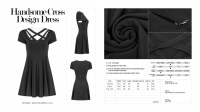  Handsome Cross Design Dress Punk Rave OPQ-374LQF/BK -  