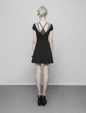 Платье Lace Stitching Cover Sleeve Dress Punk Rave OPQ-378LQF/BK - маленькая картинка