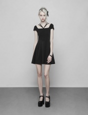 Платье Lace Stitching Cover Sleeve Dress Punk Rave OPQ-378LQF/BK - маленькая картинка