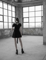 Платье Fake Two Pieces of Dress Punk Rave OPQ-392LQF/BK - маленькая картинка