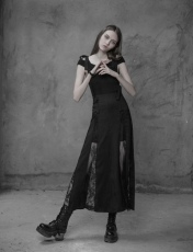 Юбка Sexy Lace Skirt Punk Rave OPQ-400BQF/BK - маленькая картинка