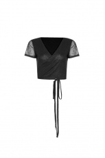 Топик Bandage Halter Simple T-shirt Punk Rave OPT-243TDF/BK - маленькая картинка