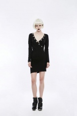  Sexy Punk Simplicity Skirt Punk Rave OQ-354LQF/BK -  