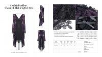 Платье Gothic Goddess Classical Mid-length Dress Punk Rave OQ-388LQF/BK-VI - маленькая картинка