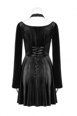 Платье Gothic Daily Velvet Dress Punk Rave OQ-410LQF/BK - маленькая картинка
