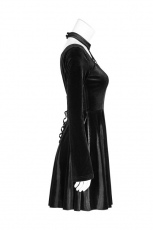 Платье Gothic Daily Velvet Dress Punk Rave OQ-410LQF/BK - маленькая картинка