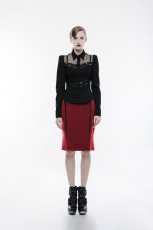 Юбка Military Uniform Half Skirt Punk Rave WQ-342BQF/RD - маленькая картинка