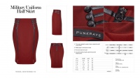 Юбка Military Uniform Half Skirt Punk Rave WQ-342BQF/RD - маленькая картинка