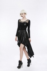 Юбка Asymmetric Punk Skirt Punk Rave WQ-351BQF/BK - маленькая картинка