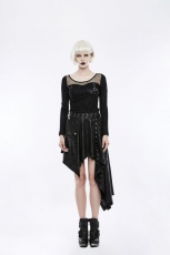 Юбка Asymmetric Punk Skirt Punk Rave WQ-351BQF/BK - маленькая картинка