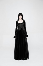Платье Victoria Long Sleeve Dress Punk Rave WQ-360LQF/BK - маленькая картинка