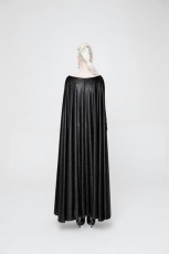 Платье Domineering Gothic Dress with Cape Punk Rave WQ-363LQF/BK - маленькая картинка
