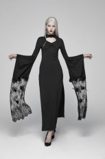 Платье Gothic Kimono Sleeve Maxi Dress Punk Rave WQ-378LQF/BK - маленькая картинка
