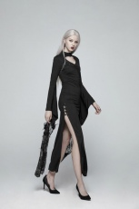 Платье Gothic Kimono Sleeve Maxi Dress Punk Rave WQ-378LQF/BK - маленькая картинка