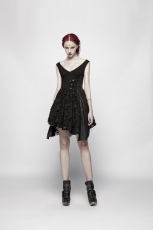 Платье Punk Deep V Dress Punk Rave WQ-384LQF/BK - маленькая картинка