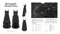 Платье Steampunk Pleated Dress Punk Rave WQ-390LQF/BK - маленькая картинка