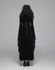 Платье Gothic Double Layer Sleeve Dress Punk Rave WQ-406LQF/BK - маленькая картинка