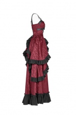 Платье Steampunk Long Dress Punk Rave WQ-408LQF/BK-RD - маленькая картинка