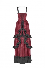 Платье Steampunk Long Dress Punk Rave WQ-408LQF/BK-RD - маленькая картинка