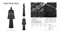 Платье Dark Punk Dress Punk Rave WQ-409LQF/BK - маленькая картинка