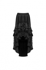 Платье Gothic Dark Grain Velvet Half Skirt Punk Rave WQ-413BQF/BK - маленькая картинка