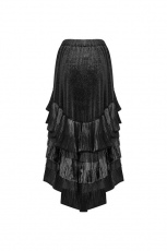 Платье Gothic Dark Grain Velvet Half Skirt Punk Rave WQ-413BQF/BK - маленькая картинка