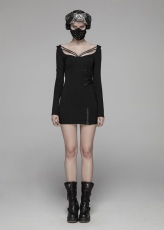 Платье Sexy Punk Skinny Dress Punk Rave WQ-416LQF/BK - маленькая картинка