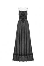 Юбка Gothic Tube Jacquard Long Skirt Punk Rave WQ-420LQF/BK - маленькая картинка