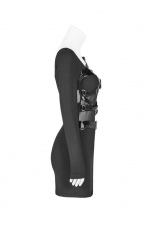 Платье Punk PU Leather Loop Slimming Dress Punk Rave WQ-425LQF/BK - маленькая картинка