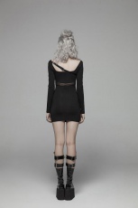 Платье Punk PU Leather Loop Slimming Dress Punk Rave WQ-425LQF/BK - маленькая картинка