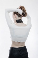 Ошейник PUNK Collar Punk Rave WS-241LHF/BK - маленькая картинка