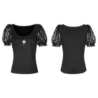 Топик Steampunk Brooch Short Sleeve T-shirt Punk Rave WT-489TDF/BK - маленькая картинка
