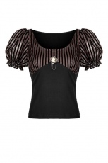 Топик Steampunk Brooch Short Sleeve T-shirt Punk Rave WT-489TDF/CO - маленькая картинка