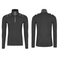 Топ Uniform Long-sleeved T-shirt Punk Rave WT-525TCM/BK - маленькая картинка