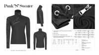 Свитер Punk S Sweater Punk Rave WT-535WYM/BK - маленькая картинка