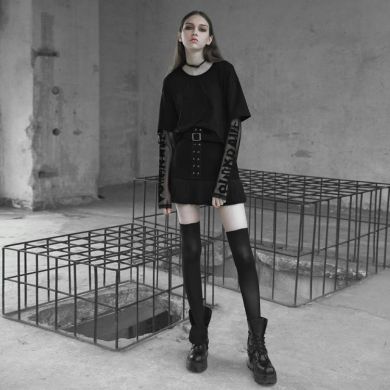 Юбка Punk Pleated Half-Skirt Punk Rave OPQ-465BQF/BK - маленькая картинка