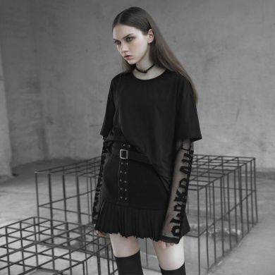 Юбка Punk Pleated Half-Skirt Punk Rave OPQ-465BQF/BK - маленькая картинка