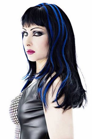  Cordelia Wigs - Black/Blue Headrazor Cordelia Wigs - Black/Blue  2