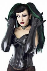 Прямые локоны на застежке Electra Straight Pieces - Black / Green Headrazor Electra Straight Pieces - Black / Green - маленькая картинка