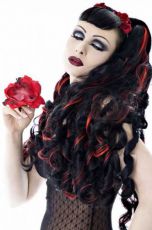 Волнистые локоны на застежке Wavy Hair Pieces - Black/red wavy Headrazor Wavy Hair Pieces - Black/red wavy - маленькая картинка