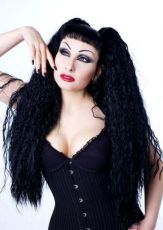     ZEENA Crimped Hair Pieces - Black - 