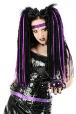 Локоны - дреды на застежке Vicious locks: Black / purple Headrazor Vicious locks: Black / purple - маленькая картинка