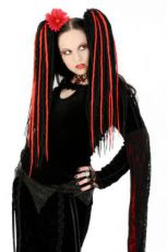 Локоны - дреды на застежке Vicious locks : Black/ red Headrazor Vicious locks : Black/ red - маленькая картинка