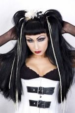 Локон на застежке Hair Pieces PHOENIX - Black/White Headrazor Hair Pieces PHOENIX - Black/White - маленькая картинка