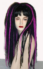    Dread Wigs - Black/Dark Pink - 