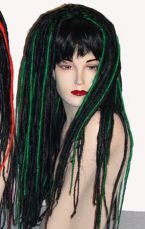    Dread Wigs - Black/Green - 