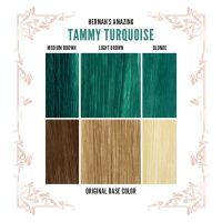 Зелено бирюзовая краска для волос Herman's Amazing Tammy Turquoise Hermans Amazing Tammy Turquoise - маленькая картинка