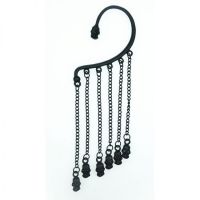  SSER EARINGS LADIES BLACK - 