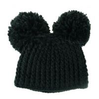  HPP POM POM HAT LADIES BLK - 